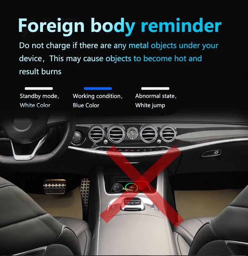 Benz S Class wireless charger