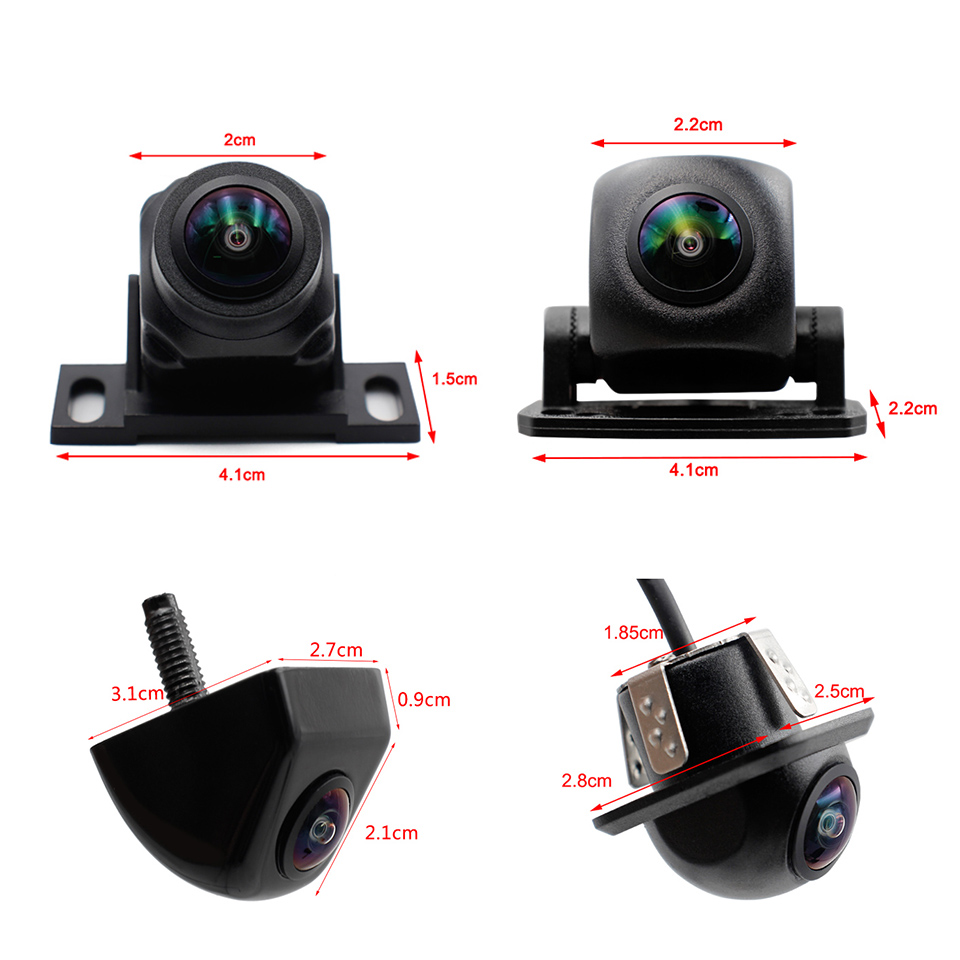 170 FiObjectif Fisheye, caméra de sauvegarde universelle intelligente pour véhicule, vue arrière de voiture, caméra de trajectoire inversée, ligne de guidage dynamique HD 170 Fisheye Lens Intelligent Universal Vehicle Backup Camera Car Rear View Reverse Trajectory Camera Dynamic Guide Line HD – Image 2