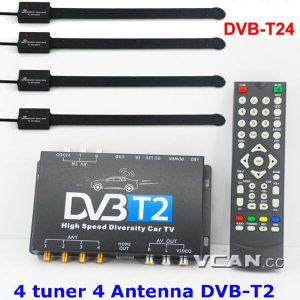 car dvb-t2 4 tuner 4 antenna