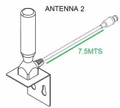Metal Digital TV Antenna for Bus fix install ISDB-T DVB-T2 ATSC IEC MCX SMA F type Vcan1178 8