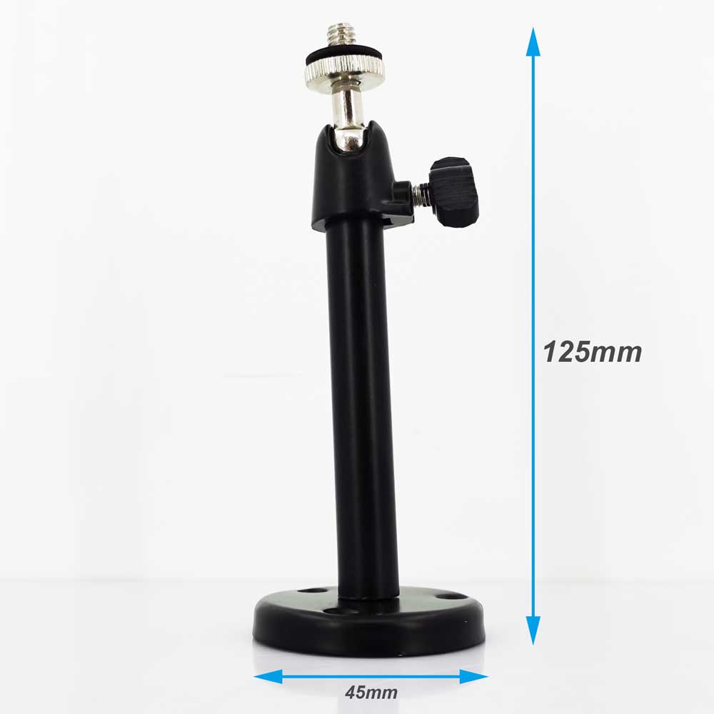 Support de montage mural pour les mini caméras de sécuritétaMini standard d'installation de métal de basease mSupport de support de rotation de degré Vcan1686 Vcan1686 16 table wall mount security camera bracket