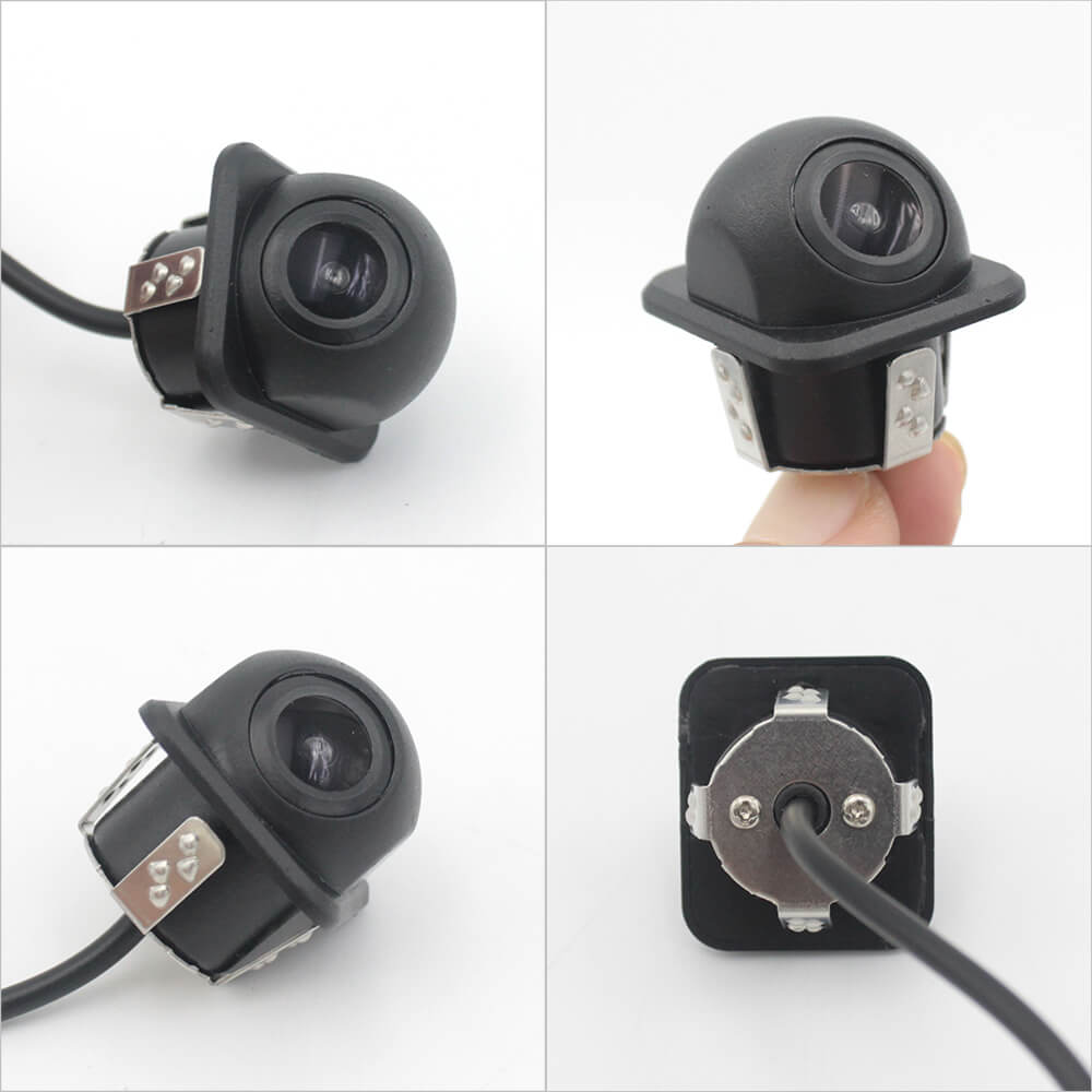 small straw hat rearview camera