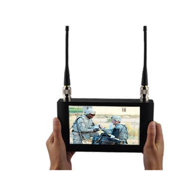 Handheld Wireless Receiver 7 inch Touch Screen COFDM Receiver Digital Video Receiver with 7 inch Monitor 9