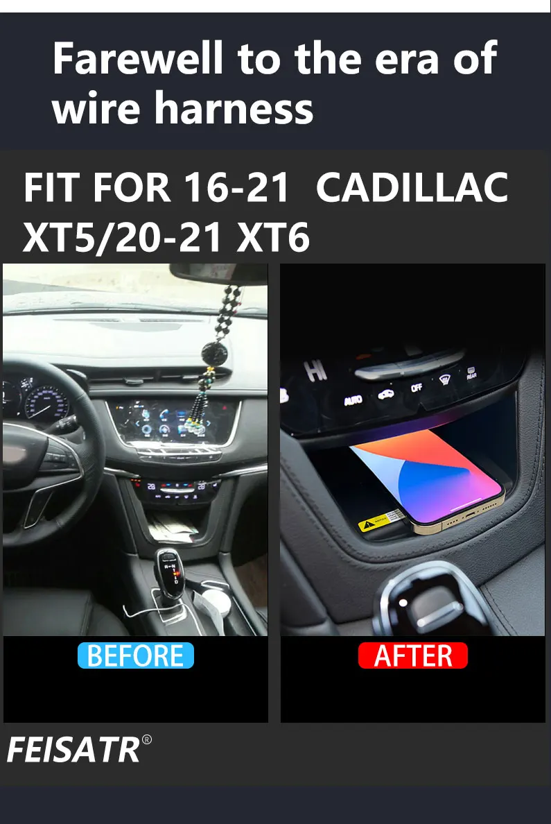 Cadillac XT5(16-21) XT6(20-21) Wireless Charger