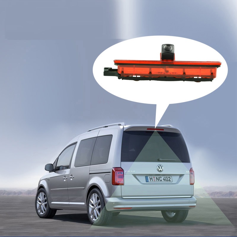 Caméra de feu stop à Vision nocturne IR, troisième caméra de feu stop pour Volkswagen Caddy, caméra de sauvegarde étanche pour moniteur 18 3 4