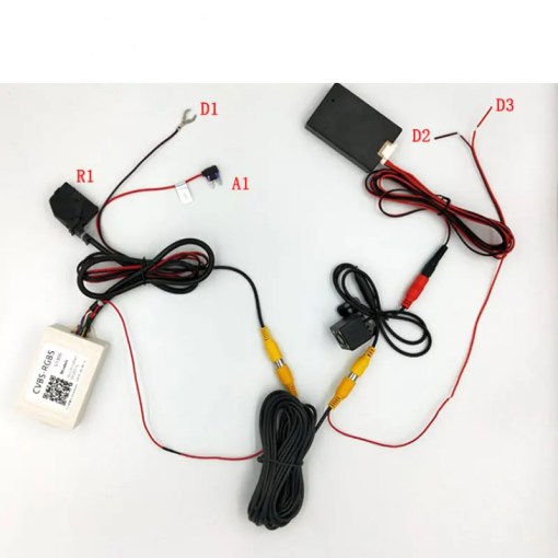 CVBS para RGB visão reversa AV para caixa de conversão de visão traseira do decodificador RGB RNS315 8 CVBS To RGB Reverse View AV To RGB Decoder Rear View Conversion Box RNS315