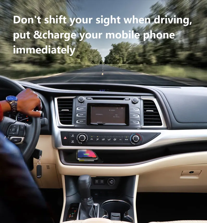 Toyota Highlander 3 wireless charger