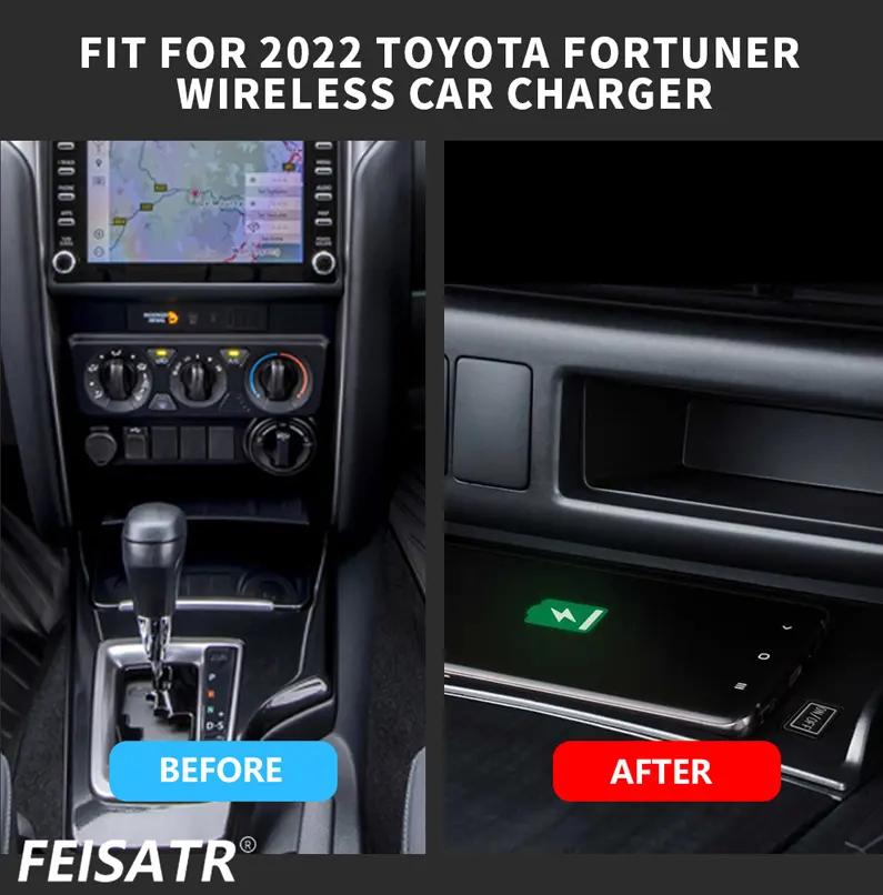 2022 TOYOTA FORTUNER WIRELESS CAR CHARGER