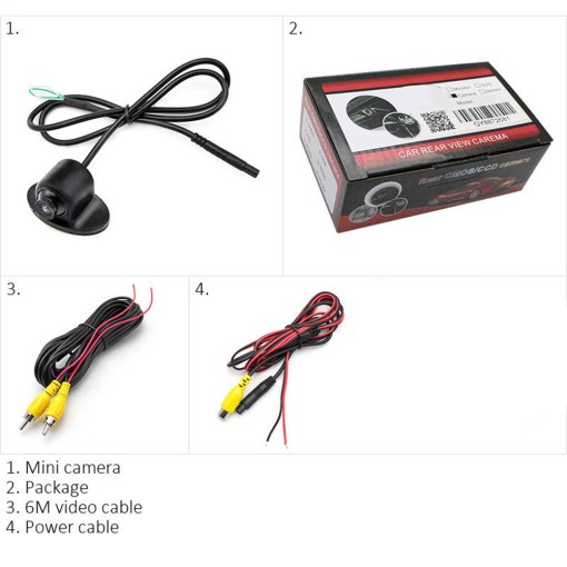 360 Degree Angle HD Auto Rear View Camera IP67 Car Back Reverse Camera Fish Eyes HD 3