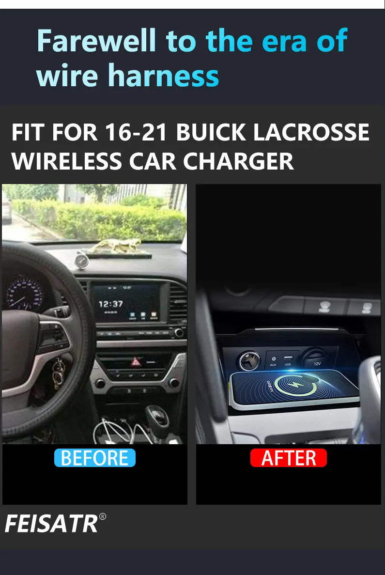 Hyundai Elantra 16-20 Wireless Charger