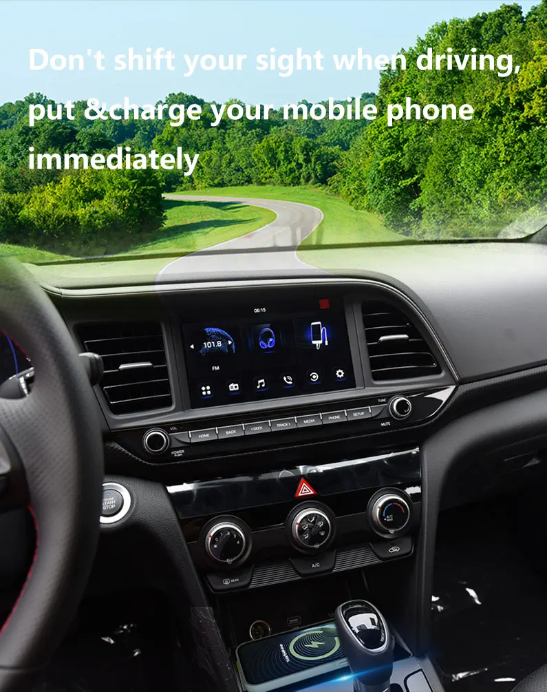 Hyundai Elantra 16-20 Wireless Charger