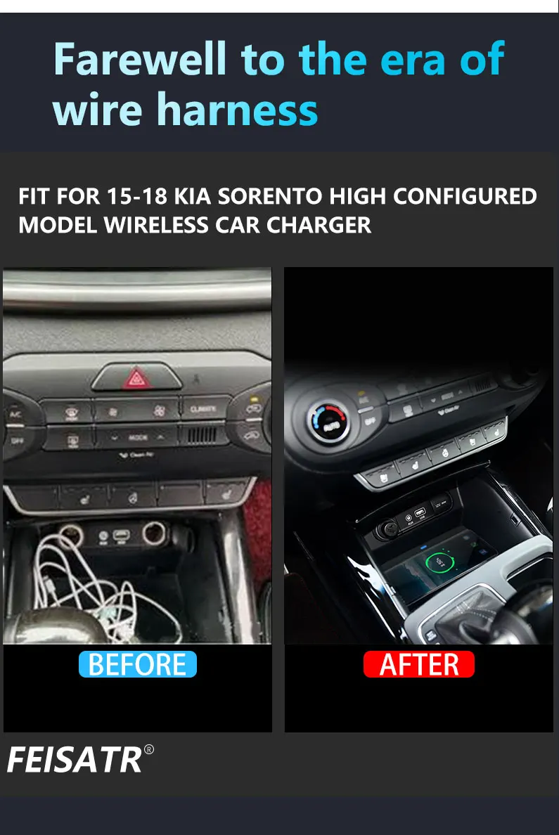 Kia Sorento High 15-18 Wireless Charger