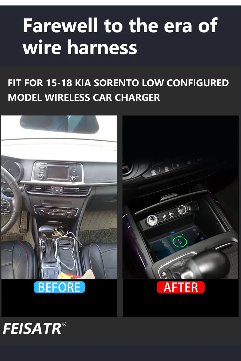 Kia Sorento Low 15-18 Wireless Charger