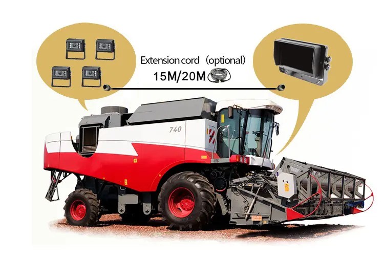 Écran partagé 1 2 3 4 5 6 7 8 Moniteur d'entrée vidéo de caméra de canal, enregistreur DVR CVBS AHD pour voiture et camion, VCAN1738 16 Split screen 1 2 3 4 5 6 7 8 channel camera video input monitor CVBS AHD DVR recorder for car truck use VCAN1738