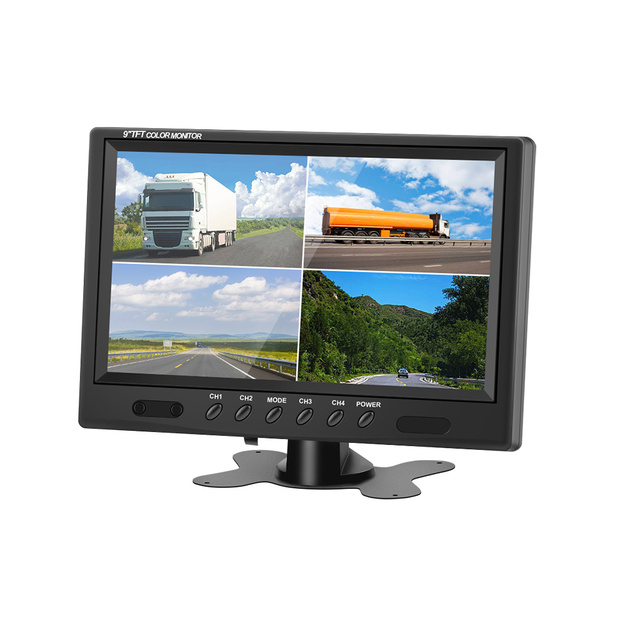 9 inch TFT LCD Split Screen Quad Monitor Security Surveillance Car Headrest Rear View Monitor Parking Rear view Camera System 2 9 inch TFT LCD Split Screen Quad Monitor Security Surveillance Car Headrest Rear View Monitor Parking Rear view Camera System