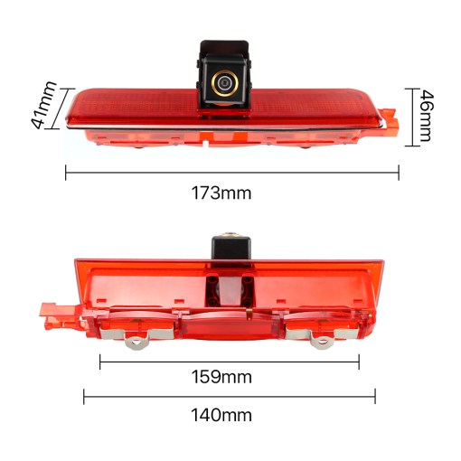AHD 1080P 170° Fisheye Lens LED Van Brake Light Car Rear View Reverse Backup Camera For Volkswagen VW Caddy Panel Life 2003-2019 8 AHD 1080P 170 Fisheye Lens LED Van Brake Light Car Rear View Reverse Backup Camera For 1