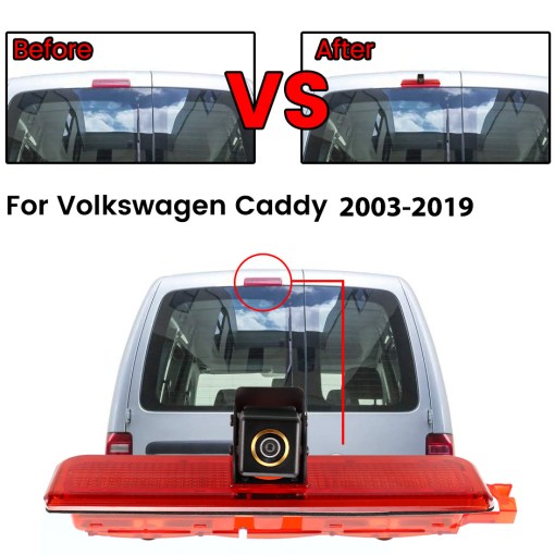 AHD 1080P 170° Fisheye Lens LED Van Brake Light Car Rear View Reverse Backup Camera For Volkswagen VW Caddy Panel Life 2003-2019 9 AHD 1080P 170 Fisheye Lens LED Van Brake Light Car Rear View Reverse Backup Camera For 2