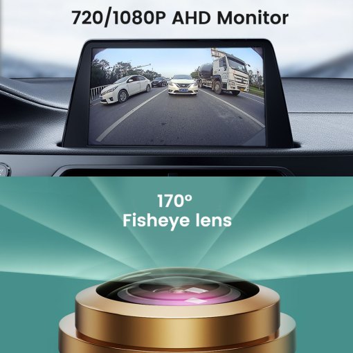AHD 1080P 170° Fisheye Lens LED Van Brake Light Car Rear View Reverse Backup Camera For Volkswagen VW Caddy Panel Life 2003-2019 10 AHD 1080P 170 Fisheye Lens LED Van Brake Light Car Rear View Reverse Backup Camera For 3