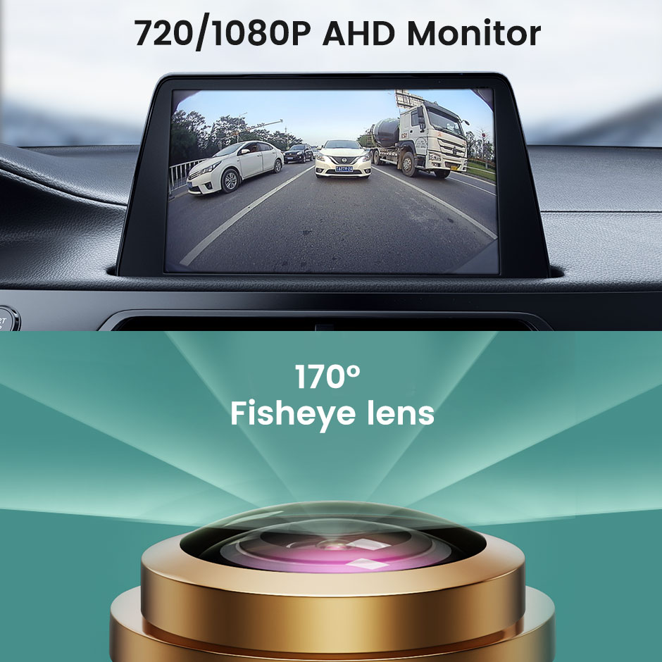 AHD 1080P 170° Fisheye Lens LED Van Brake Light Car Rear View Reverse Backup Camera For Volkswagen VW Caddy Panel Life 2003-2019 5 AHD 1080P 170° Fisheye Lens LED Van Brake Light Car Rear View Reverse Backup Camera For Volkswagen VW Caddy Panel Life 2003-2019 - Image 4