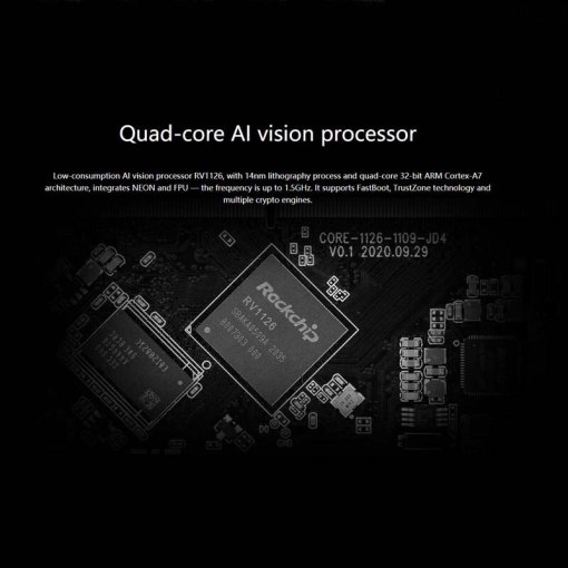 CAM RV1126 Intelligent Dual Lens Camera Module High Performance AI Vision Mini 1GB DDR 8GB eMMC 2