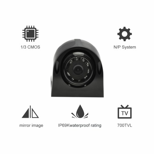 COCVES School Bus Car Side View Camera AHD 120 Degree Reverse Camera With Night Vision Side 3