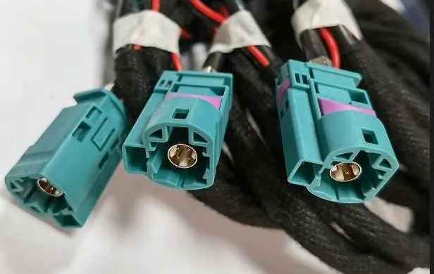 6 pin car lvds video line extension hsd cable for BMW mercedes benz