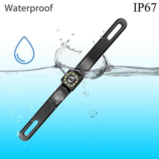 Car Rear View Camera Waterproof HD Plate Frame Parktronic Reverse 12 LED Night Vision Backup Camera 3