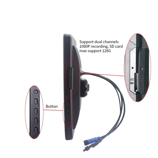 Electronic Rear View Mirror Camera Blind Zo Assistant System