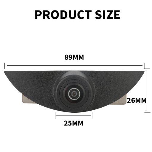 Lente olho de peixe ccd com visão noturna, câmera frontal com logotipo para nissan x-trail tatsu qashqai livina fairlady pulsar cube armada