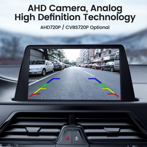 Câmera de visão frontal para carro com visão noturna HD 170 ° para Chevrolet Cruze Logo Mark Lente olho de peixe AHD 720P Câmera 10 GreenYi HD 170 Night Vision Car Front View Camera For Chevrolet Cruze Logo Mark Fisheye Lens 2