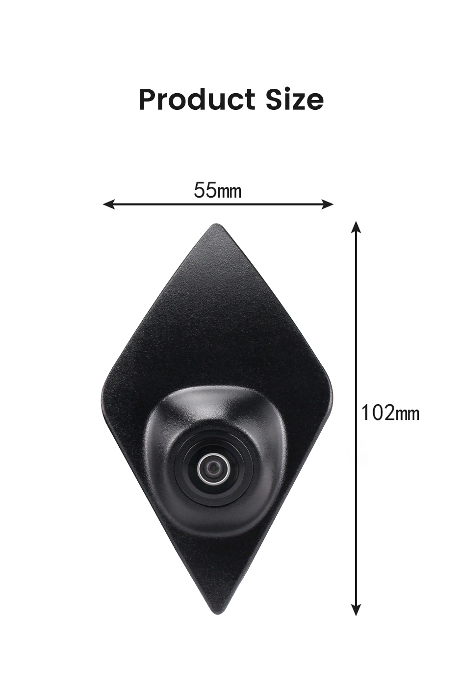 Caméra de Vision nocturne HD 170 ° pour voiture, pour Renault Captur Koleos Modus Clio Logo Mark Fisheye, objectif AHD 720P 3 HD 170° Night Vision Car Front View Camera For Renault Captur Koleos Modus Clio Logo Mark Fisheye Lens AHD 720P Camera