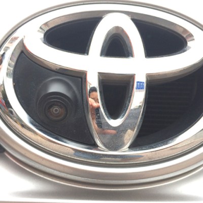 Câmera de logotipo frontal de carro à prova d'água CCD IP68 para Toyota Corolla Vista frontal lateral Câmera de imagem de backup Assistência de estacionamento
