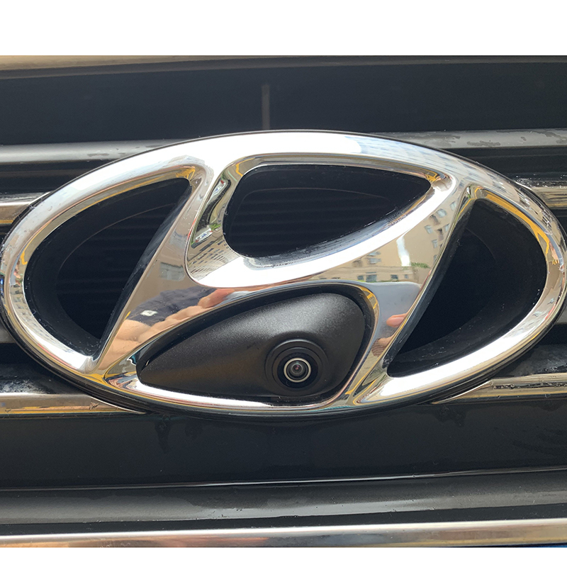 Caméra de vue de face à Vision nocturne, objectif CCD Fisheye, pour série Hyundai, Logo, marque avant, emblème 3 CCD Fisheye Lens Night Vision Front View Camera For Hyundai Series Logo Front Mark Emblem Camera