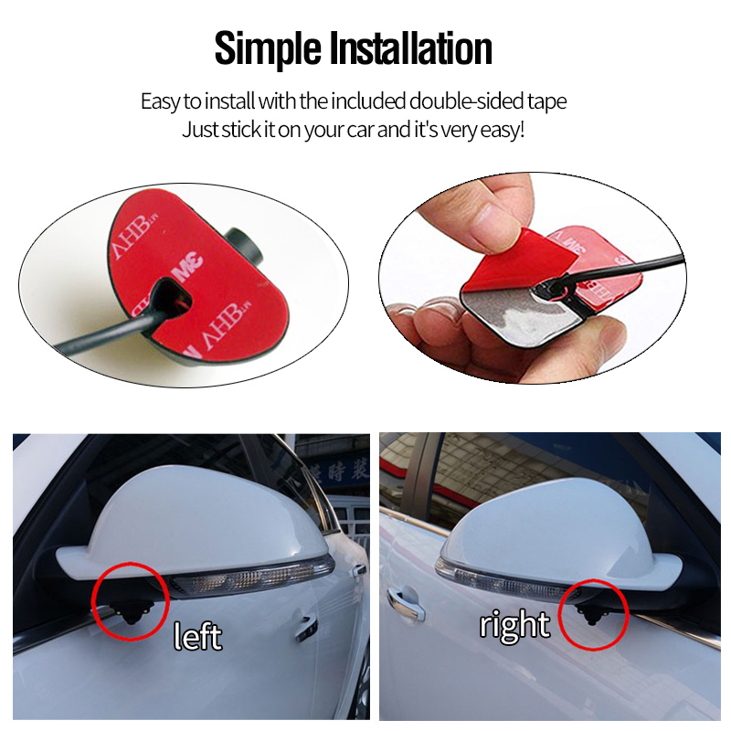 12V étanche haute résolution Vision nocturne adhésif CCTV avant arrière vue latérale angle mort caméra de voiture 16 Hf9dcfc81eea14b47b5a135fd40d34d62a