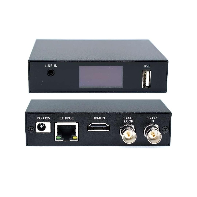 SCodificador SDI HDMI NDI 4k30 1080P60 NDI5 Tally Intercom baixa latência4Imagem SDI HDMI NDI Encoder 4k30 1080P60 NDI5 Tally Intercom low latency - Image 2