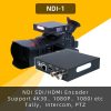 يكوSDI HDMI NDI التشفير 4k30 1080P60 NDI5 تالي إنترفون الكمون المنخفض1 NDI 1 SDI HDMI NDI Encoder 4k30 1080P60 NDI5 Tally Intercom low latency