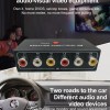 Car audio and video AV converter box 2-in-1-out converter 1 Car audio and video AV converter box 2-in-1-out converter