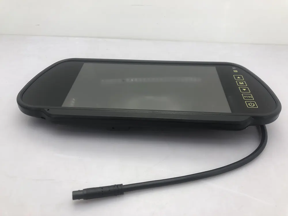 7 Inch Car Mirror Monitor Touch Button Auto Vehicle Parking Rear View Reverse HD Two inputs, install at original mirror RVM-702 15 RVM 702 3