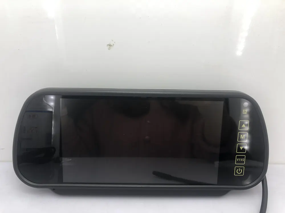 7 Inch Car Mirror Monitor Touch Button Auto Vehicle Parking Rear View Reverse HD Two inputs, install at original mirror RVM-702 12 RVM 702