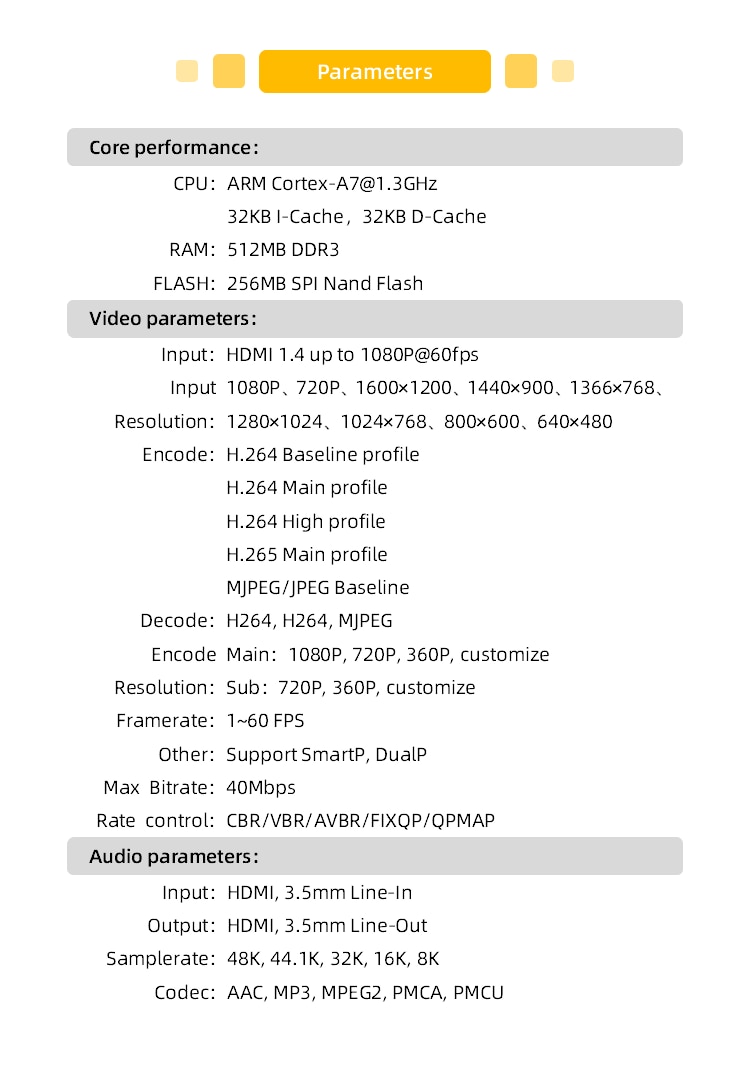 جهاز فك ترميز HDMI 1080P NDI SRT RTMP RTSP البث المباشر IPCam 12 S1aa80bd0cda94a9199f22ad112e19382F