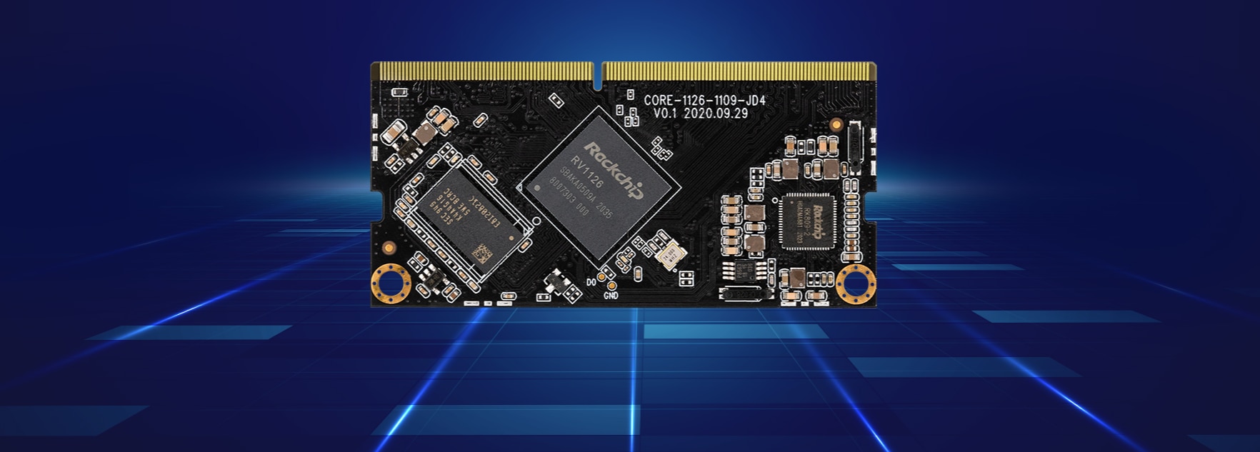 Core-1126-JD4 NPU 2.0Tops Rockchip RV1126 integrates NEON and FPU RISC-V MCU 1GB / 2GB DDR4 supports Buildroot QT OS 10 Sf5290a2b8c8843b794ed8a8219d0e136S