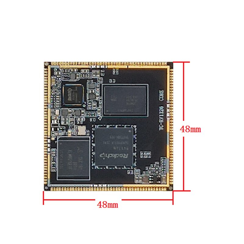 ThKits de développement de trous de tampon Thinkcore TC Rockchip RV1126/ RV1109 Quad-core ARM Cortex-A732-bit.0 ToTops NPU prend en charge Linux Thinkcore TC Rockchip RV1126/ RV1109 Stamp Hole Development kits Quad-core ARM Cortex-A732-bit 2.0 Tops NPU Supports Linux – Image 3