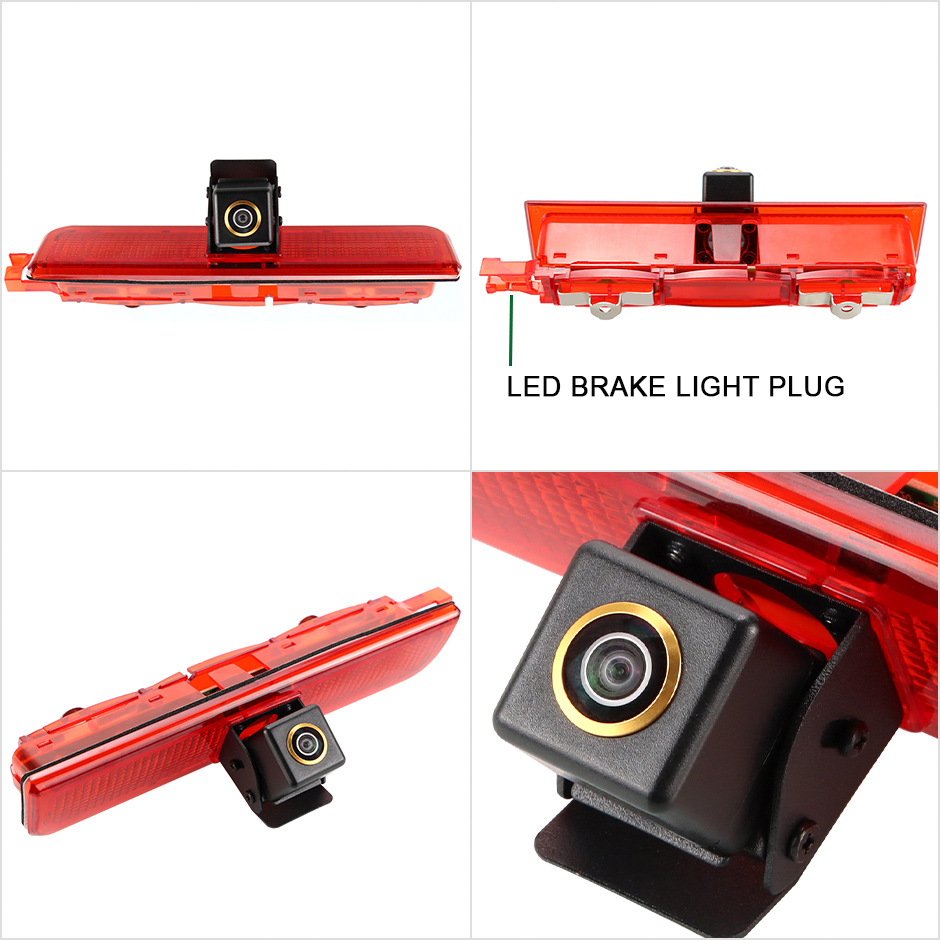 AHD 1080P 170° Fisheye Lens LED Van Brake Light Car Rear View Reverse Backup Camera For Volkswagen VW Caddy Panel Life 2003-2019 15 U59e71a6fe5834db1bbb673b4448fe032v