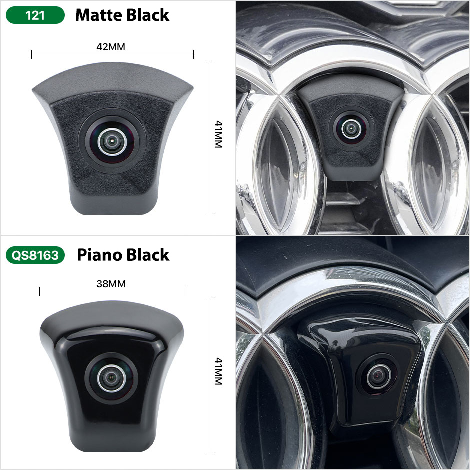 CCD AHD Starlight Vision nocturne vue de face objectif Fisheye Logo caméra pour Audi A1 A3 A4 A5 A6 A7 Q3 Q5 Q7 TT véhicule de voiture 9 U68d58db5f5c54fb2936f74daa912af168