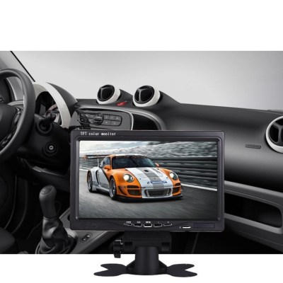 7-inch high-definition on-board display desktop reverse monitoring display truck two-way video input reverse image