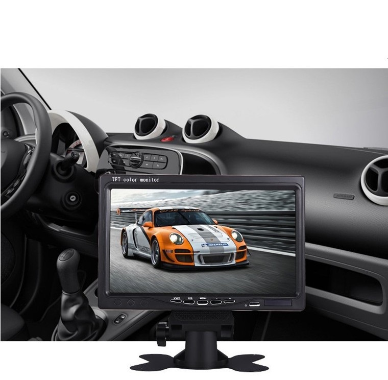7-inch high display desktop reverse monitoring display 10 7-inch high-definition on-board display desktop reverse monitoring display truck two-way video input reverse image