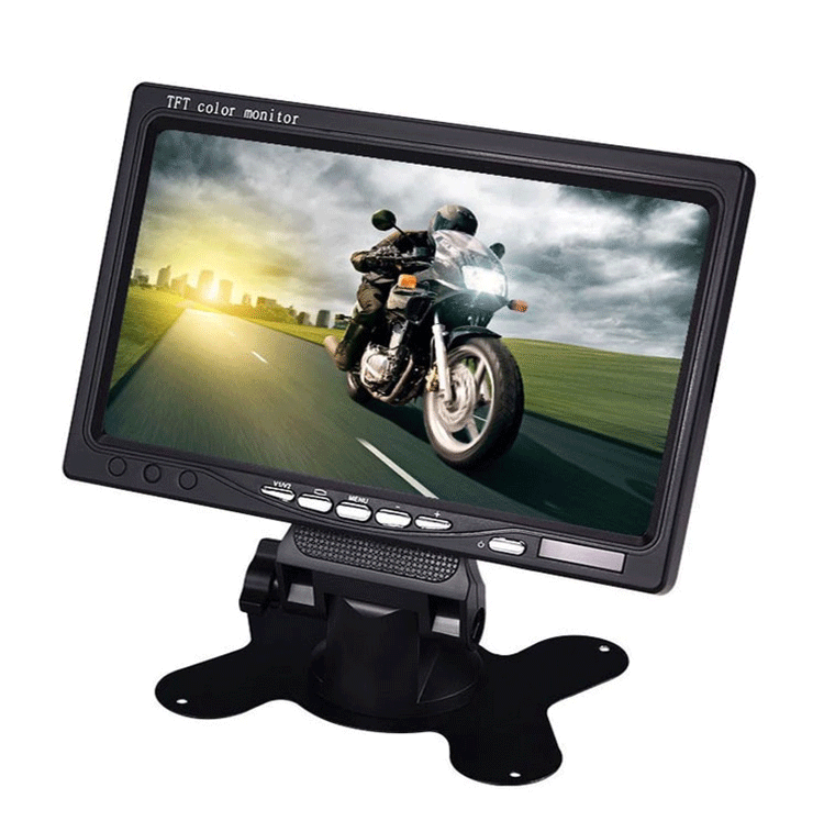 7-inch high display desktop reverse monitoring display 11 7-inch high-definition on-board display desktop reverse monitoring display truck two-way video input reverse image