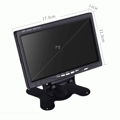 7-inch high display desktop reverse monitoring display 8 7-inch high-definition on-board display desktop reverse monitoring display truck two-way video input reverse image