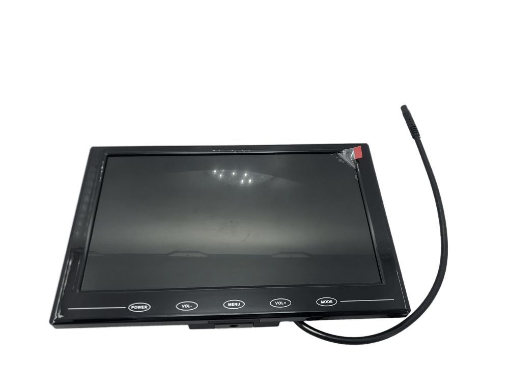 9-Monitor LCD digital para coche de pulgadas con botón táctil ultrafino y delgado delgado.tton 10 9-inch digital LCD monitor with slim ultra-thin touch button