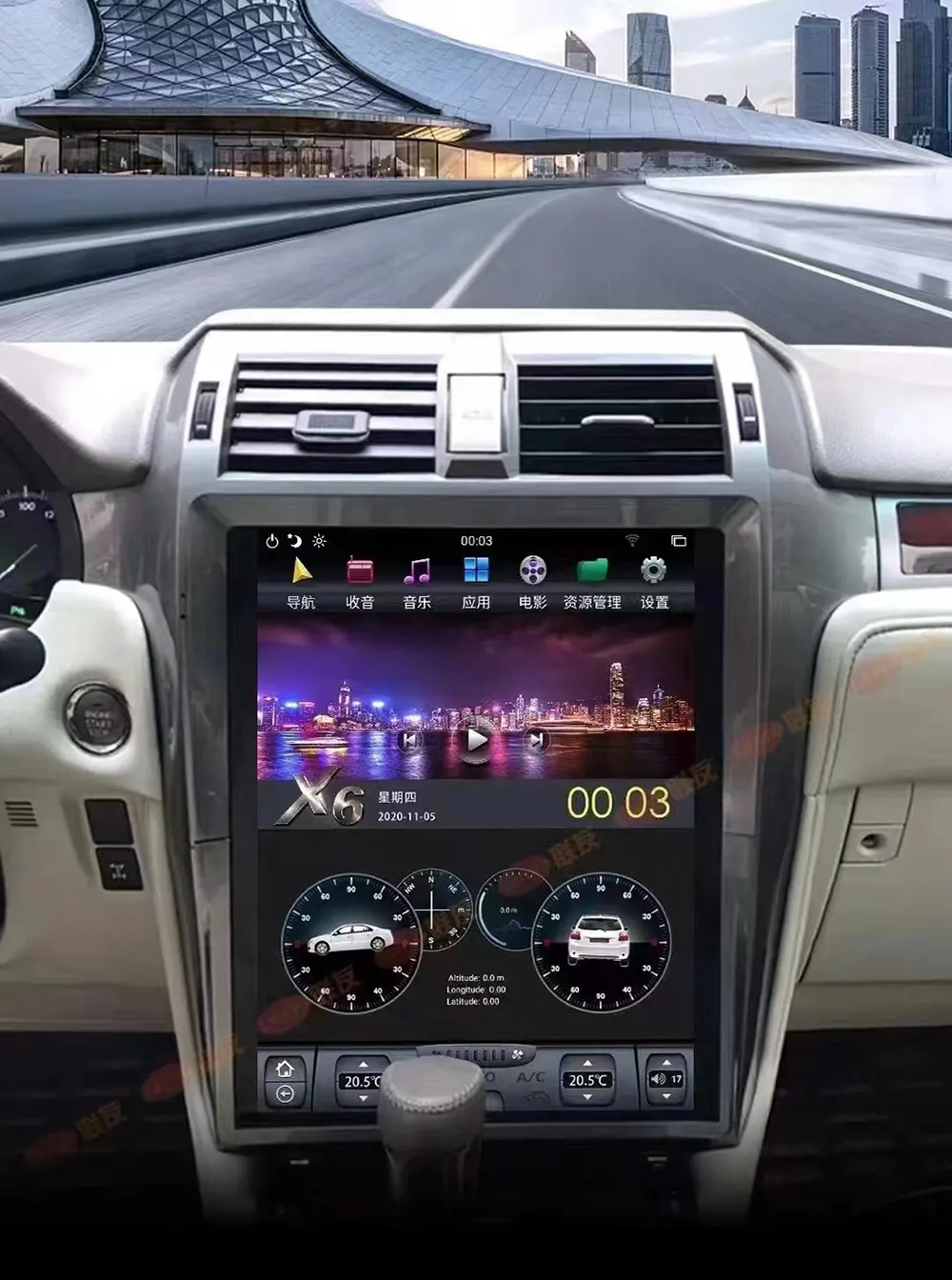 لكزس أندرويد صوت ذكي متصل بالإنترنت بشاشة ملاحية كبيرة 3 For Lexus Android smart voice Internet connected large-screen navigator